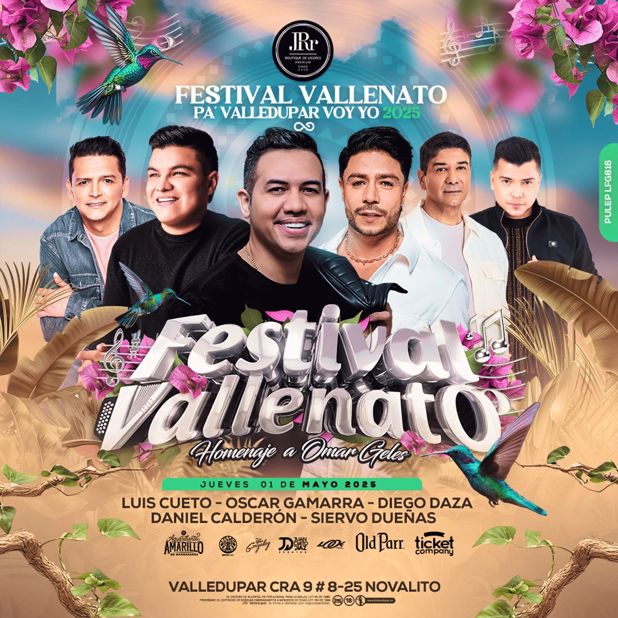 Cartel de Festival Vallenato 2do Dia