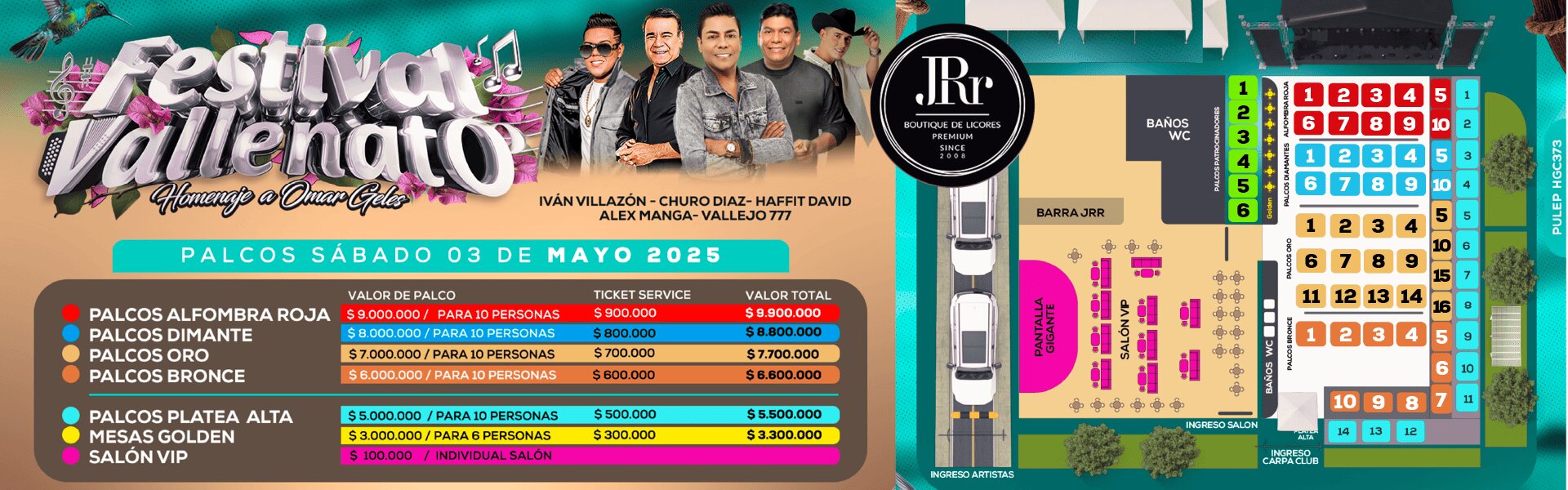 Localidades y precios