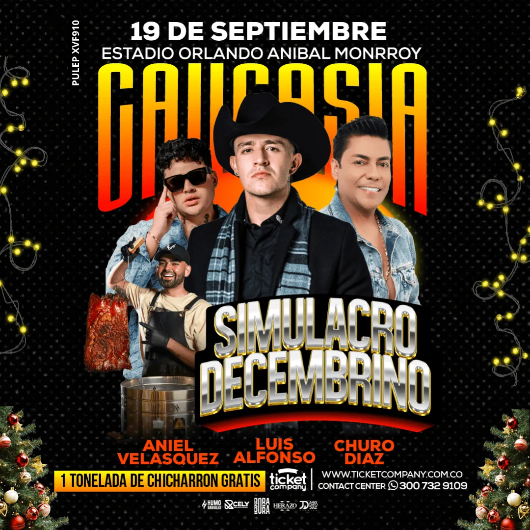 Cartel de Simulacro Decembrino